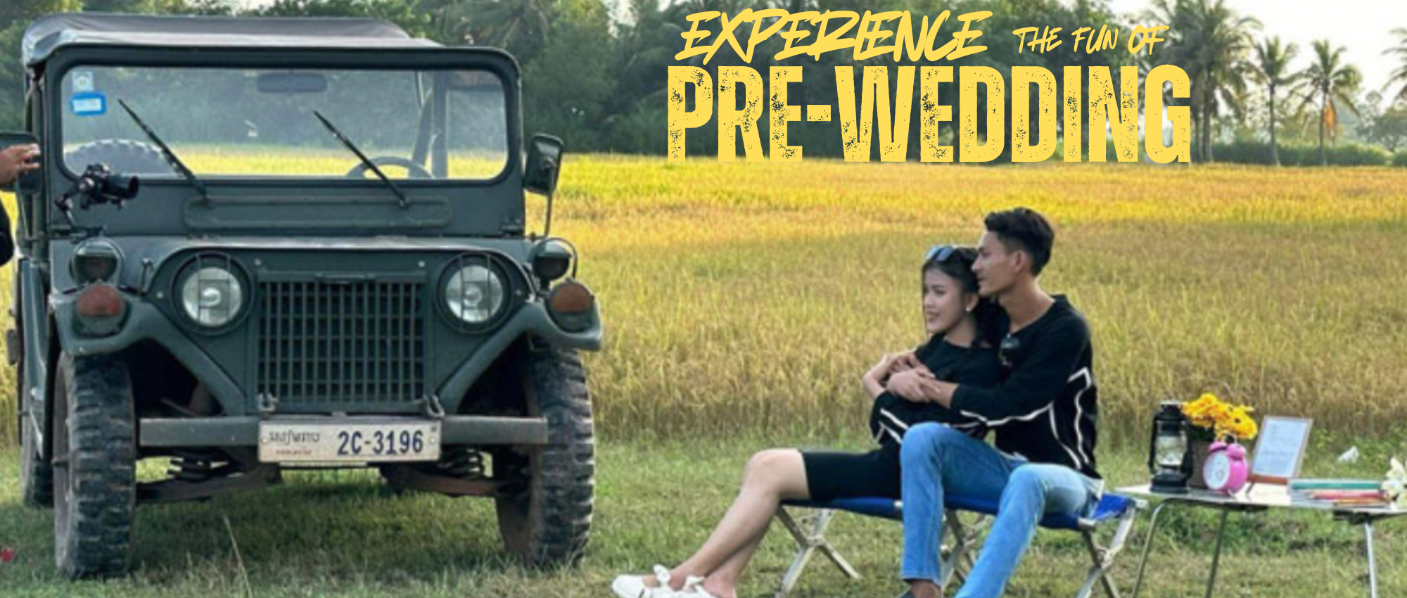 PRE-WEDDING JEEP M151 PHOTO SHOOTING